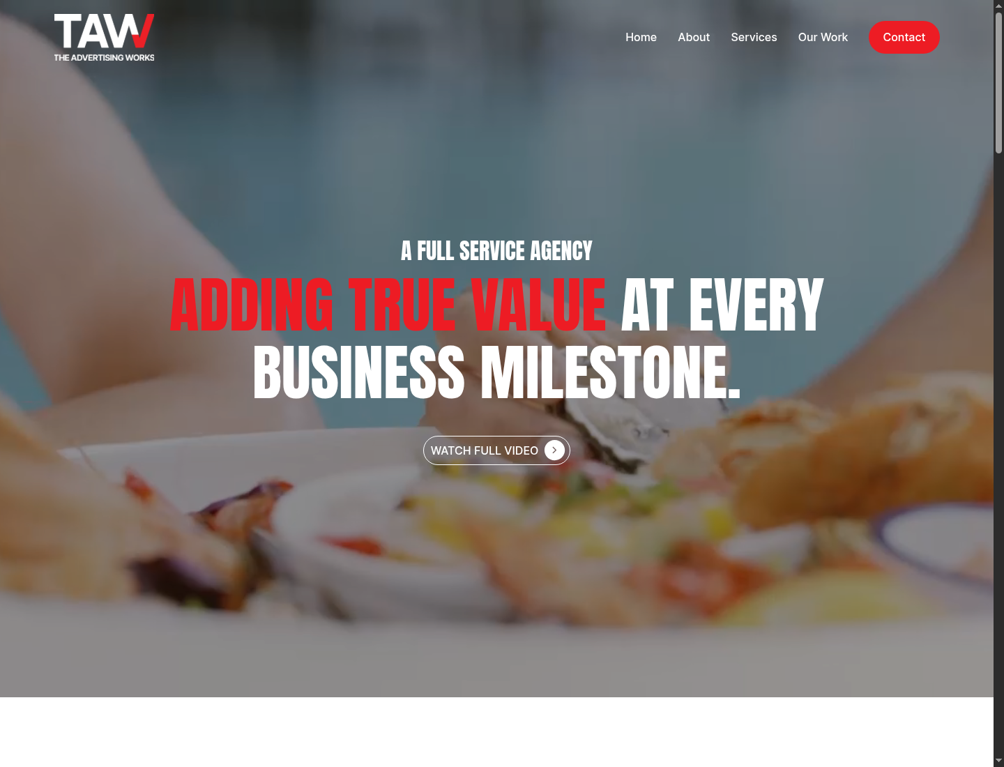 Advertising Works website screenshot