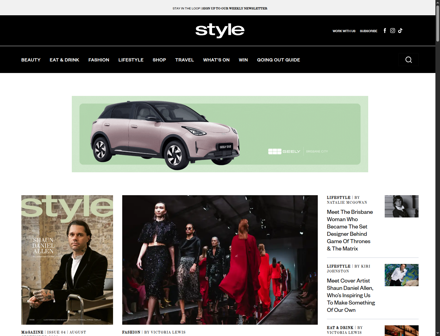Style Magazines website screenshot
